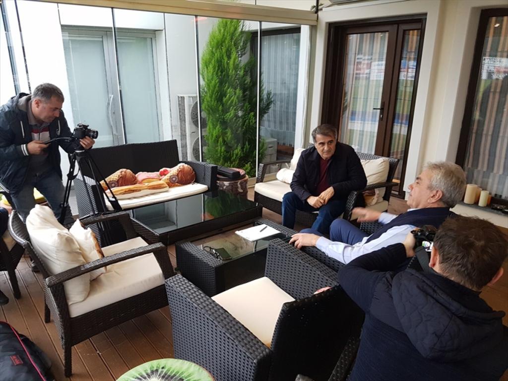 Şenol Güneş, maraton için kamera karşısında