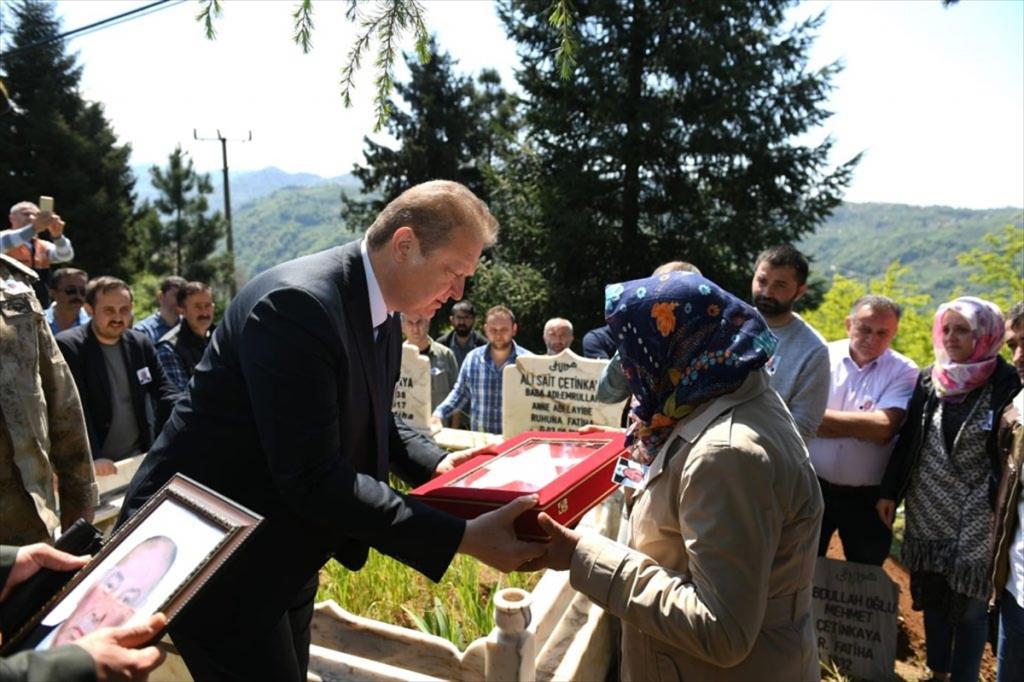 Kıbrıs gazisi Çetinkaya’nın cenazesi toprağa verildi