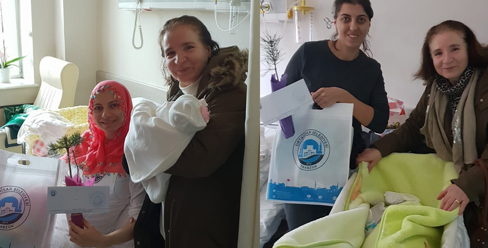 Trabzon’da bebekler doğduklarında dikilen fidanlarla büyüyor