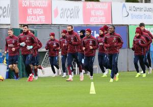 Trabzonspor, Çaykur Rizespor maçı hazırlıklarını sürdürdü
