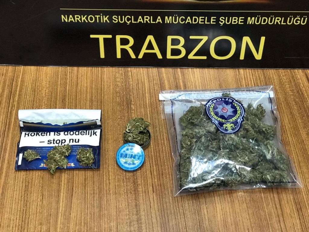 Trabzon’da uyuşturucu ele geçirildi