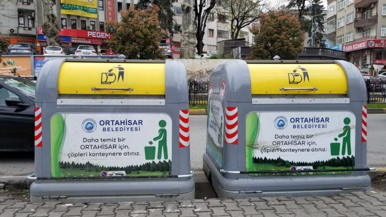 Ortahisar’a hijyenik çöp konteynerleri