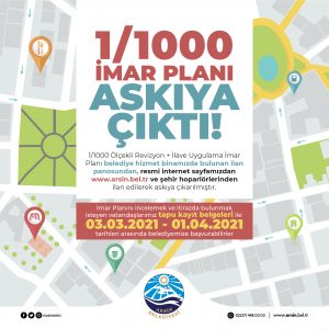 1/1000 İMAR PLANLARI ASKIYA ÇIKTI!