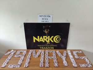 Trabzon’da 1680 uyuşturucu hap ele geçirildi