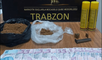 Trabzon’da uyuşturucu operasyonlarında 2 kişi yakalandı