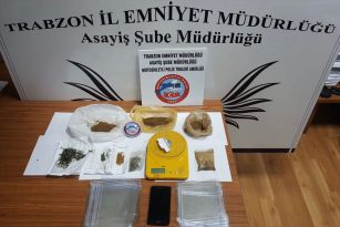 Trabzon’da uyuşturucu operasyonunda 1 şüpheli gözaltına alındı