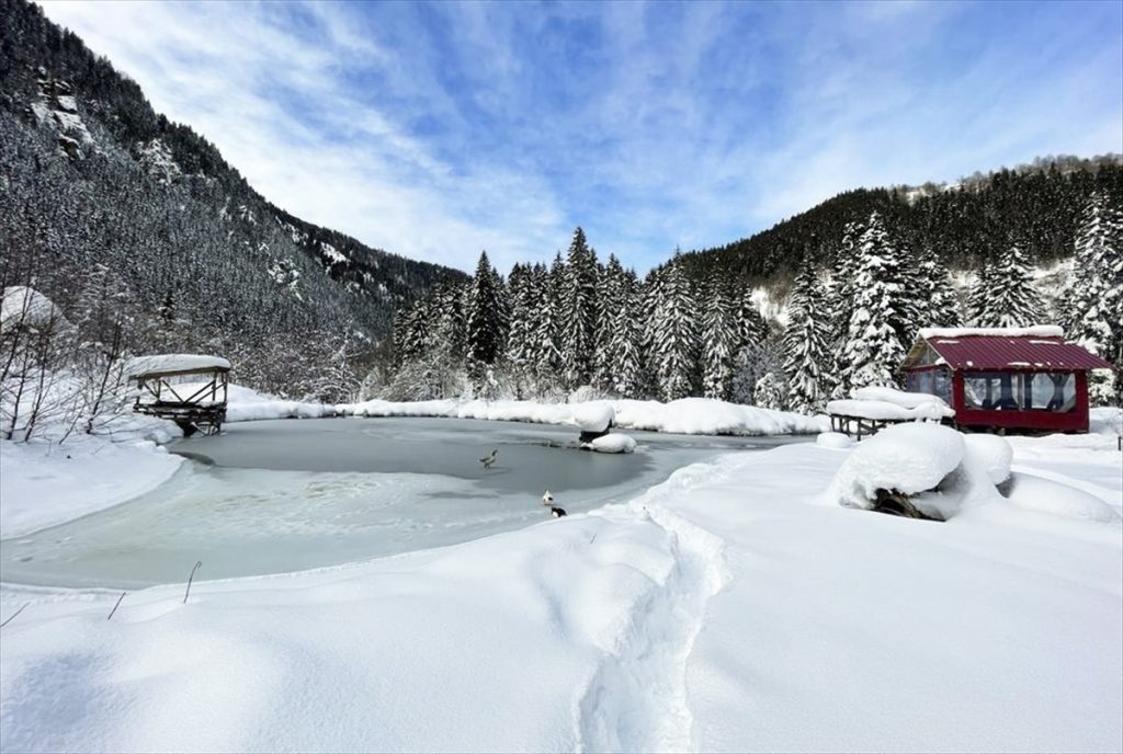 Kaçkar Dağları Milli Parkı beyaz örtüyle kaplandı