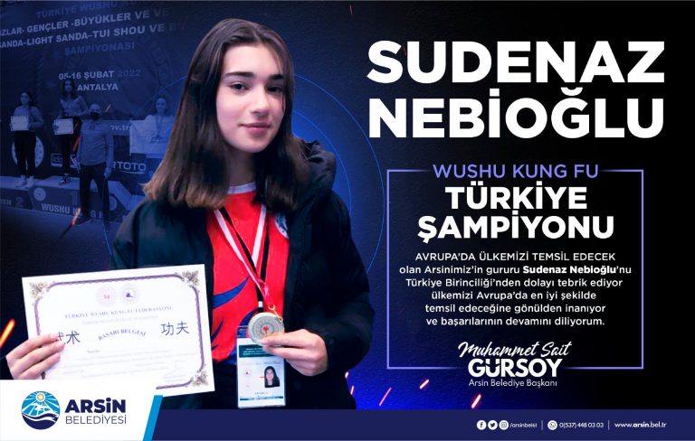 Türkiye Şampiyonu Arsin’den!