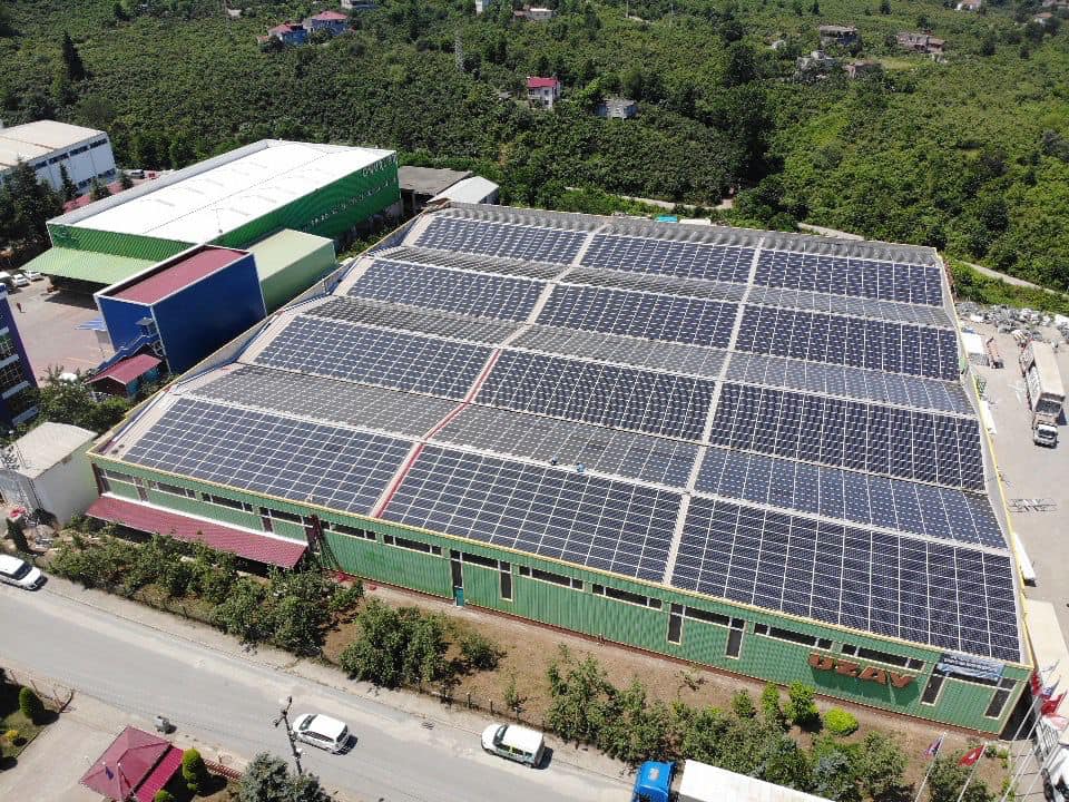 Trabzon Arsin OSB, Güneş Enerji Panelleri ile Kendi Elektriğini Üretiyor