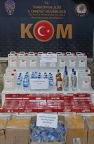 Trabzon’da kaçak alkol ve sigara operasyonunda 1 kişi gözaltına alındı
