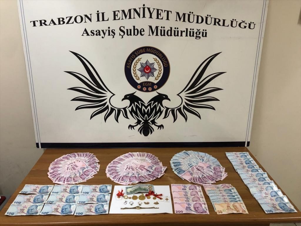 Trabzon’da evlerden hırsızlık yapan 3 kişi yakalandı
