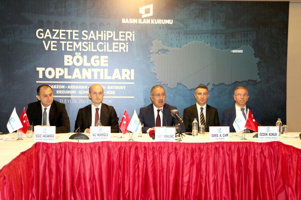 Basın İlan Kurumu Genel Müdürü Erkılınç, Trabzon’da gazete temsilcileriyle buluştu: