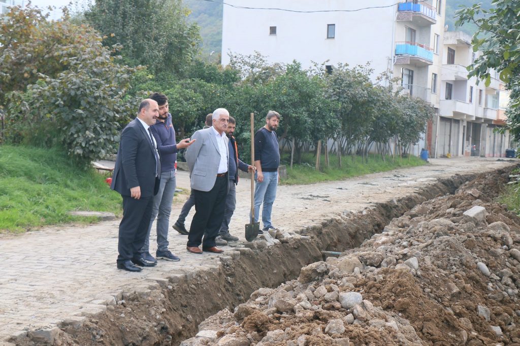 Arsin’de doğalgaz çalışmaları