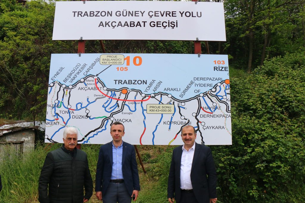 Arsin’e kesintisiz ulaşım sağlayacak Çevre Yolu’nun temeli atıldı