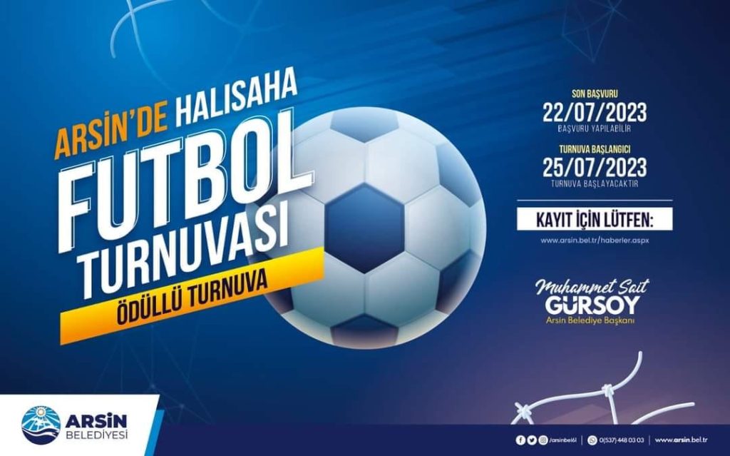 Arsin’de ödüllü halı saha futbol turnuvası