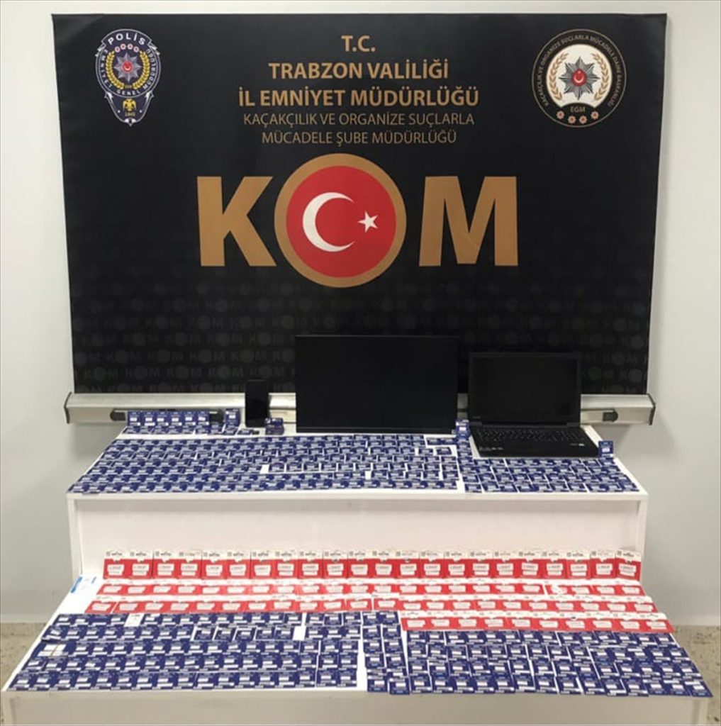 Trabzon’da başkaları adına açılmış 479 telefon hattı ele geçirildi