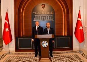 İçişleri Bakan Yardımcısı Mehmet Aktaş, Trabzon Valiliğini ziyaret etti