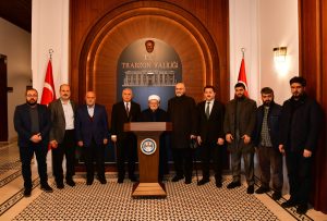 Vali Yıldırım, Kudüs Eski Baş Müftüsü İkrime Sabri’yi Kabul Etti