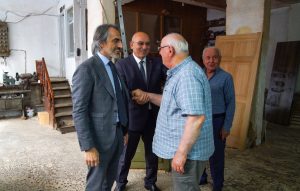 Şener ve Kara’dan Ahilik Esnaf Beratı sahibi Yaşar Ercin’e ziyaret