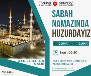 Trabzon İl Müftülüğünden Sabah Namazı Buluşması