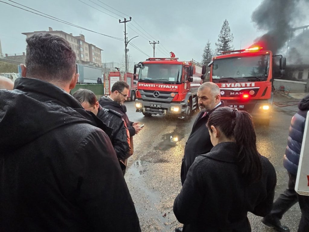 Başkan Bilgin Yangın Bölgesinde