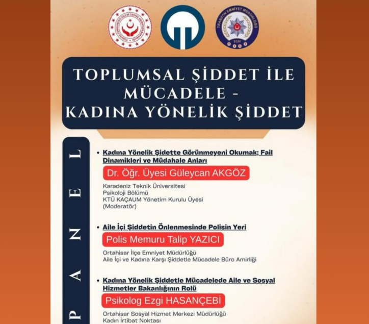 Trabzon’da Kadına Yönelik Şiddetle Mücadele Paneli Düzenleniyor