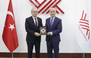 KTÜ Rektörü Çuvalcı, YÖK Başkanı Özvar ile Bir Araya Geldi