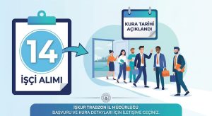 İŞKUR Trabzon’dan 14 kişiye iş fırsatı: Kura tarihi belli oldu
