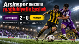 Arsinspor Sezona Mağlubiyetle Başladı: Artvin Hopaspor 2-0 Arsinspor