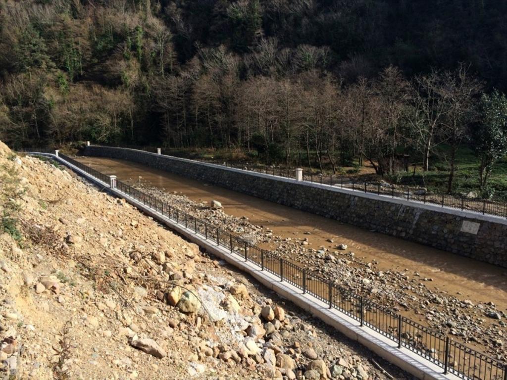 Trabzon’da 60,3 milyon liralık taşkın koruma tesisi hizmete açıldı