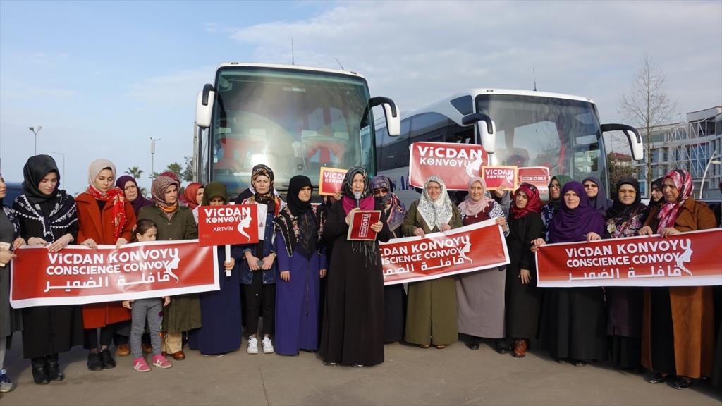 “Vicdan Konvoyu” Trabzon’dan yola çıktı