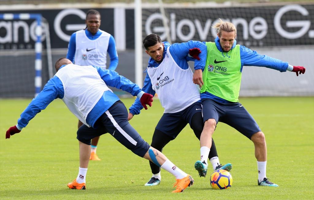 Trabzonspor, Akhisarspor maçı hazırlıklarını sürdürdü