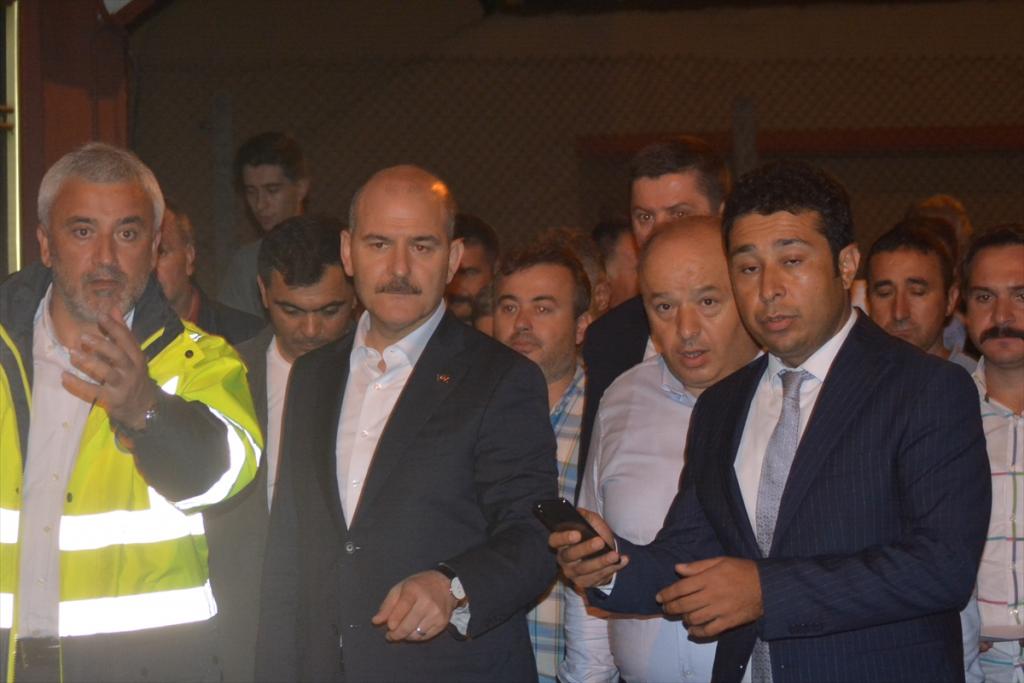 Soylu felaket bölgesinde incelemelerde bulundu