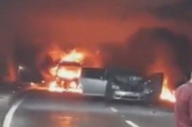 Ordu’da zincirleme kaza! Araçlar yandı