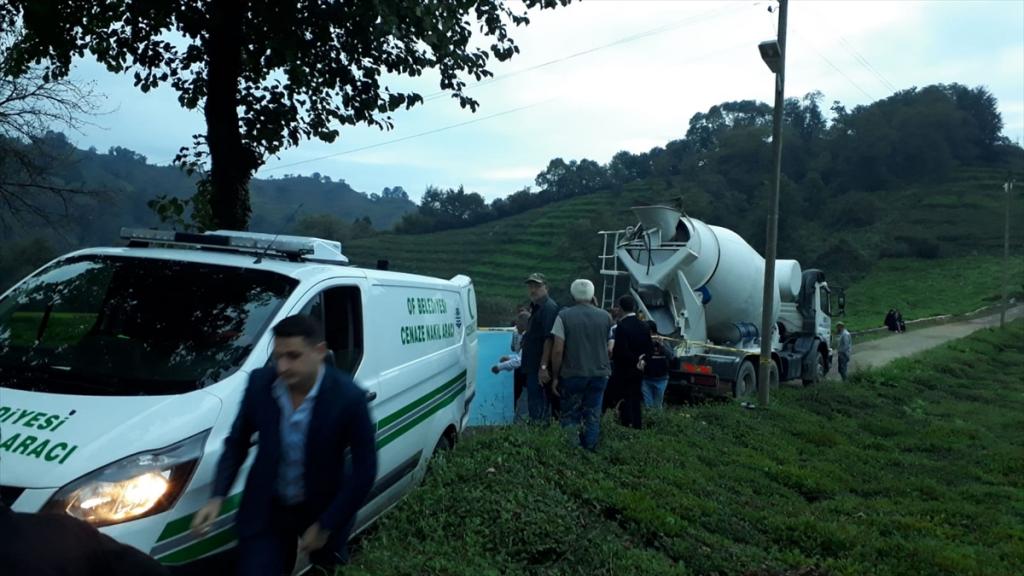Trabzon’da beton mikserinin çarptığı kadın öldü