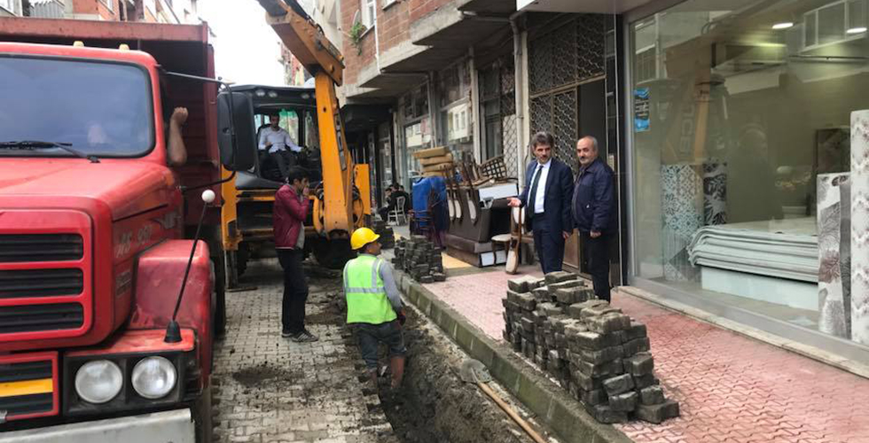 Arsin’de altyapı çalışmaları