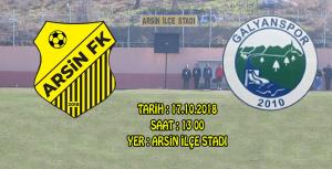 Arsin F.K. ligde ikinci maçına çıkıyor
