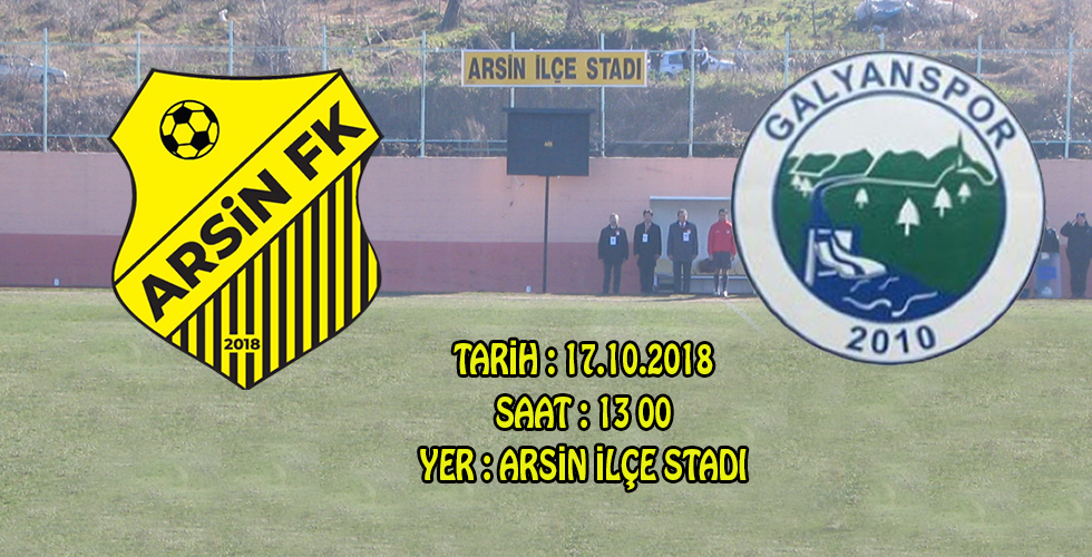 Arsin F.K. ligde ikinci maçına çıkıyor