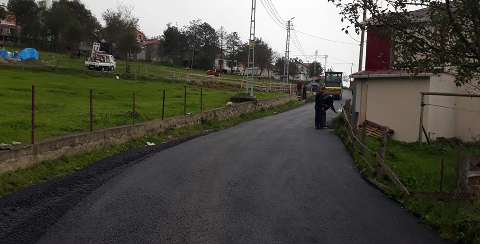 Çal Mağarasının yolunda asfaltlama çalışması yapıldı