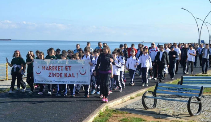 Trabzon’da Dünya Yürüyüş Günü etkinliği