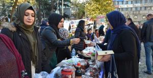 Güneydoğulu kadınlar Trabzon’da pazar açtı