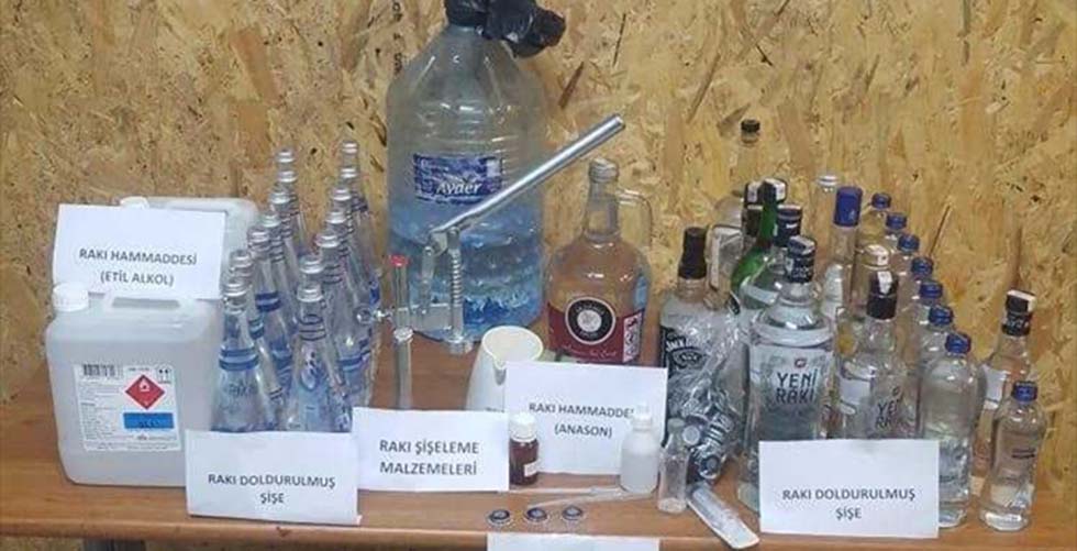 Trabzon’da kaçak içki ele geçirildi