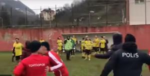 Arsin F.K. olaylı maçta farka koştu