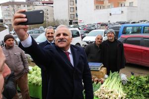 Zorluoğlu, Arsin’de esnaf ve vatandaşlarla bir araya geldi