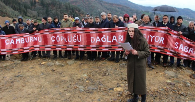 Çöp tesisine protesto