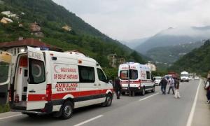 Trabzon’da akıl almaz kaza!