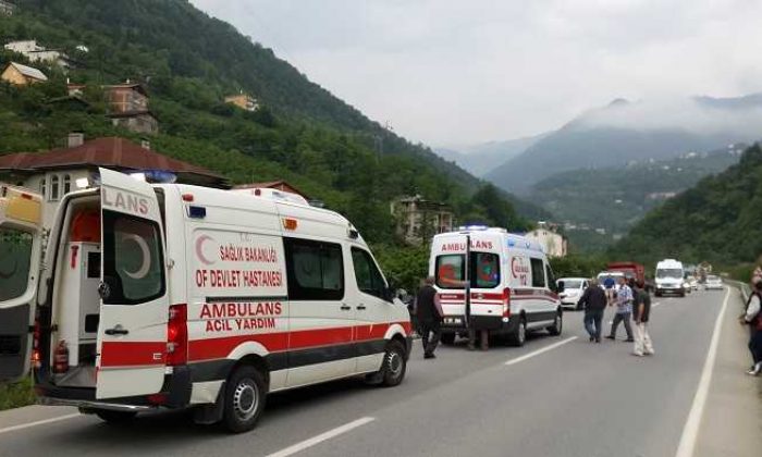 Trabzon’da akıl almaz kaza!