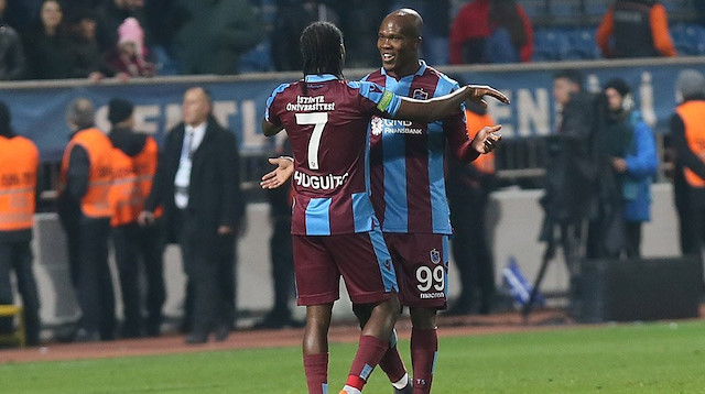 Trabzonspor’un golcü ikilisi Rodallega-Nwakaeme