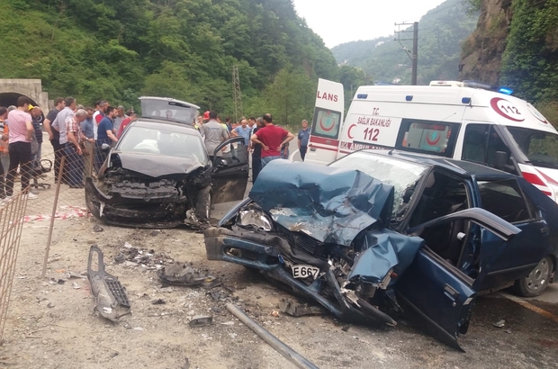 Trabzon’da bomba atılmış gibi kaza!