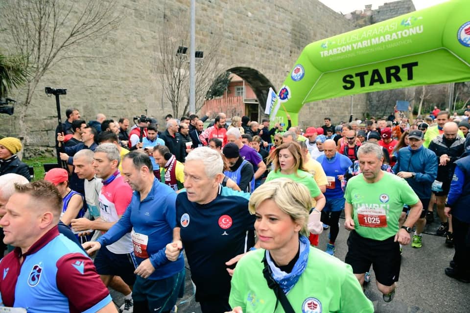 Trabzon’da Uluslararası Yarı Maratonu’nda kazananlar belli oldu